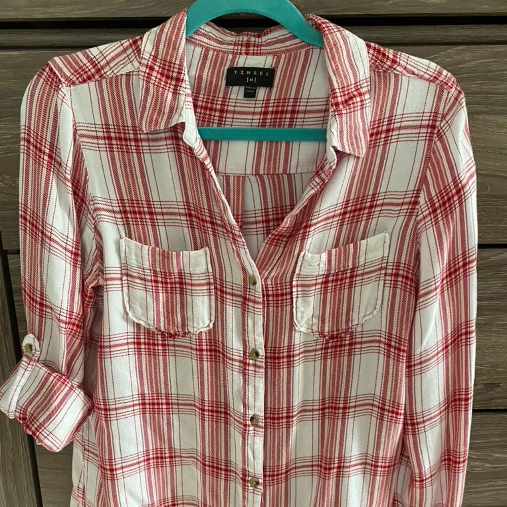 Tinsel - Hattie Two Pocket Button Down Top